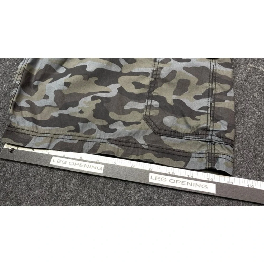 Lee Cargo Shorts Mens 46 Green Camo Extreme Motion Performance Tactical